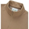 Future Planet Womens Saturn Premium 1/4 Zip Fleece Lined Soft Cotton Pullover Sweatshirt Loose Fit Beige - 4 of 4