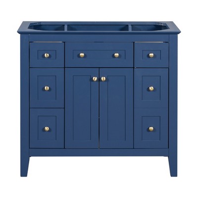 VYNXARIA 36" Modern Freestanding Bathroom Vanity - Stylish Storage Solution (Sink Not Included)