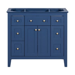 VYNXARIA 36" Modern Freestanding Bathroom Vanity - Stylish Storage Solution (Sink Not Included) - 1 of 4