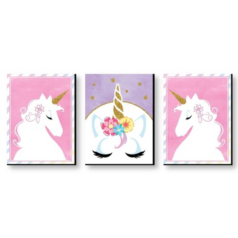 Premium Photo  Unicorn Print Unicorn Nursery Wall Art Nursery