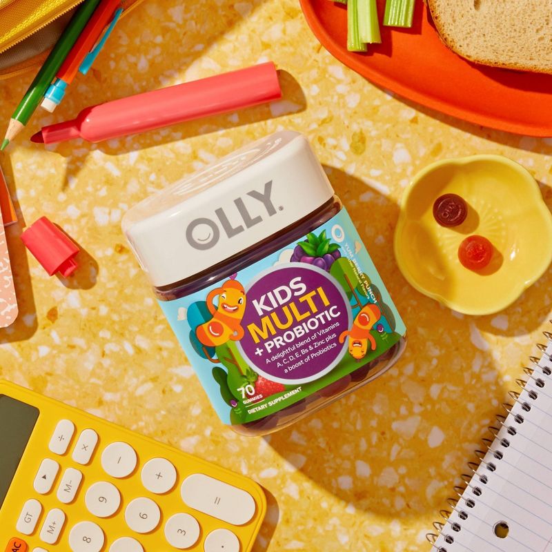OLLY Kids' Multivitamin + Probiotic Gummies - Berry Punch, 3 of 15