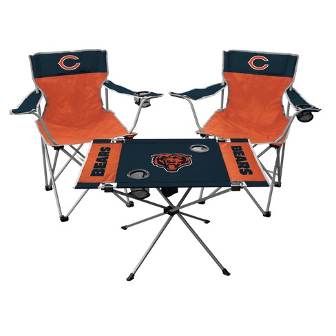 Nfl Chicago Bears Rawlings Tailgate Kit 2 Chairs And Endzone