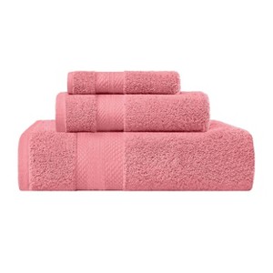 Luxury Cotton Heavyweight Solid Plush Towel Set by Blue Nile Mills - 1 of 4
