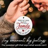 Family Christmas Ornament Gifts for Women Men - Ceramic Christmas Ornaments 2025 - 4 of 4