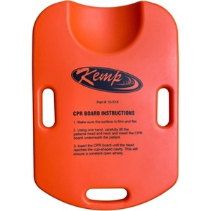 Kemp Medical CPR Board for Training and Administration, Orange Polyethylene Plastic - 1 of 4
