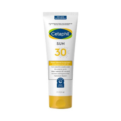 Cetaphil Sheer Mineral Sunscreens - SPF 30 - 3 fl oz