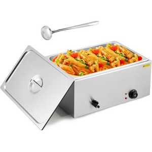 Chafing Dishes Electric Food Warmer for Buffet,21 QT Full Pan Steam Table Stainless Steel for Parties Buffet Catering Party/Wedding - 1 of 4