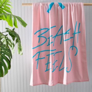Moda at Home 'Beach Feels' Velour Beach Towel - 1 of 2