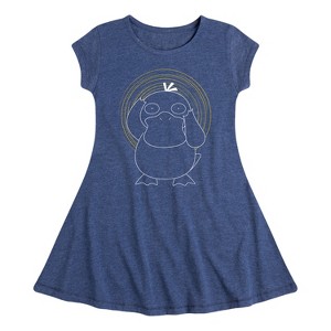 Girls' - Pokémon - Psyduck Spiral Fit & Flair Cap Sleeve Dress - 1 of 3