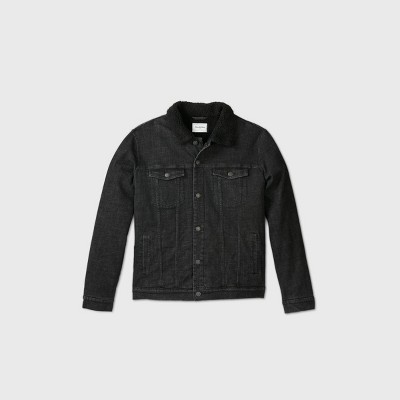 big and tall sherpa jean jacket