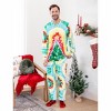 PATPAT Family Matching Christmas Pajamas, Tie Dye Pjs Sets with Snowman & Gingerbread, Includes Plaid Socks for Family - 2 of 4