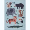 Hauteloom Petey Blue Animal Print Washable Kids Rug - 2 of 4