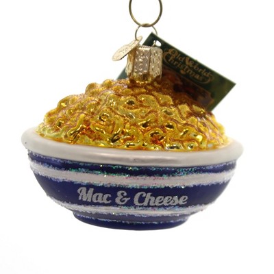 Old World Christmas 2.5 Inch Bowl Of Mac & Cheese Noodles Masterpiece Tree Ornaments