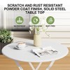3-Piece Folding Bistro Set, Foldable Patio Table & 2 Chairs with Premium Frame for Outdoor Garden, Balcony, and Patio - 2 of 4