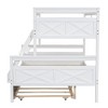 Kumasinova Twin-Over-Full Bunk Bed with Slanted Ladder & Safety Guardrails –  Solid Pine Wood Bed Frame, Convertible (Splits to 2 Beds) - 4 of 4