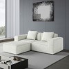 Whisen Modular Sofa Bed - Oversized, Convertible, Soft Corduroy Cloud Velvet Fabric, Two Person Combination - 2 of 4
