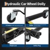 Hydraulic Car Wheel Dolly Jack Set of 2, Heavy Duty 1500 LBS Car Wheel Dolly Vehicle Skates Positioning with Foot Pedal for Auto Tire Repairing - 4 of 4