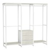 Aheaplus 65.5'' Closet Storage with Fabric Drawers, Corner Closet Organizer with 5 Hanging Rods and Wood Shelves - 2 of 4