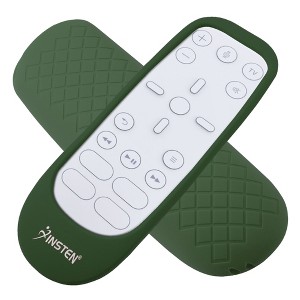 Insten Case For PS5 Media Remote Cover, Protective Silicone Skin Sleeve, Anti-Shock, Washable, Full Protection, Green - 1 of 4
