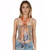 Anna-Kaci 100% Silk Scarf Long Headscarf Neck Shawls Hair Wraps for Women 6.3 X 57 inches - 2 of 4