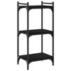 vidaXL Bookcase Storage Bookshelf Display Book Cabinet Black Engineered Wood - 4 of 4