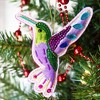 Gloria Duchin Beaded Pink Hummingbird Tree Ornament - 2 of 3
