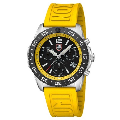 Luminox XS.3145 Men's Pacific Diver Yellow Strap Chronograph Watch