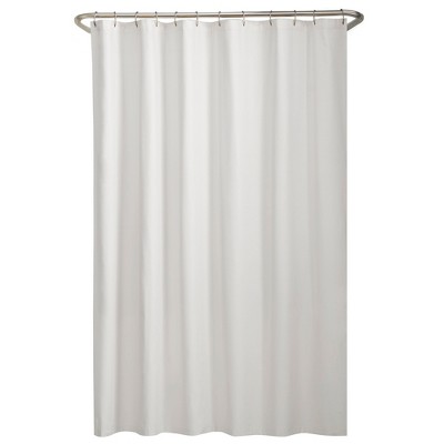 Zenna Home Mesh Pockets PEVA Shower Curtain/Liner, Grey