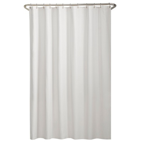 Water Repellant Fabric Shower Liner, Fabric Shower Curtain Liner Which Side Out