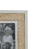 4X6 Inch Woven Reed Picture Frame with White MDF & Glass by Foreside Home & Garden - 4 of 4
