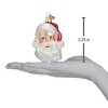 Old World Christmas Glass Blown Ornament, Mid Century Santa Head - 3 of 3