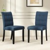 Tangkula 4PCS Tufted Dining Chairs Upholstered Kitchen Armless Side Chairs w/Padded Seat - 4 of 4