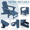 Hyleory 3-Level Adjustable Patio Accent Chair with Retractable Ottoman, Cup & Phone Holders - 3 of 4