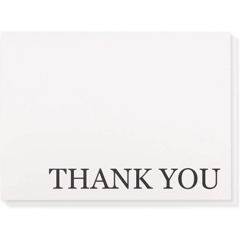 1 Pcs Thank You Cards Bulk Set Blank Inside White Thank You Notes Envelopes Target