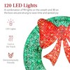 Best Choice Products 36in Pre-Lit Outdoor Christmas Wreath, LED Metal Holiday Décor w/ 120 Lights, Bow - 3 of 4