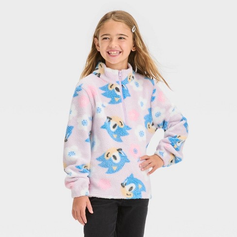 Girls' Disney Mickey & Minnie Mouse Pullover Sweatshirt - Off White XL