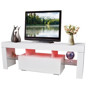 Entertainment Center TV Console Modern TV Stand For Maximum 43 Inch TV，Table Stand With Storage For Bedroom, Living Room - 1 of 4