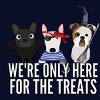 Junior's Design By Humans Dog Halloween - We're Only Here For The Treats By PedigreePrints T-Shirt - 2 of 3