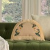 Mina Victory Vintage Rose Border 16" x 24" Beige Indoor Throw Pillow - 2 of 4