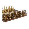 3.75" Sheesham & Boxwood Staunton on 17.25" Dark Rosewood & Maple Board Board Game - 2 of 2