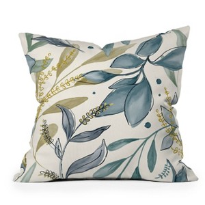 26"x26" Deny Designs Gyaneshwari Dave Winter Hues Square Outdoor Throw Pillow Off-White - 1 of 4