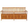 vidaXL Storage Bench 66.9" Solid Wood Acacia - 2 of 4