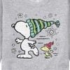 Men's - Peanuts - Snoopy Woodstock Skate Graphic Fleece Sweatshirt - image 2 of 4