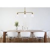 Elegant Lighting Mera 3 lights brass pendant - image 2 of 4