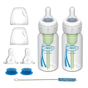 Dr. Brown's Natural Flow Specialty Feeding Baby Bottle - 4 fl oz/9pk - 1 of 4