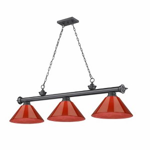 Z-Lite Cordon 3 - Light Chandelier in  Bronze Plate - 1 of 2