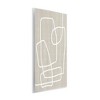 Stupell Industries Contemporary White Line Shapes Minimal Grain Design Wall Plaque Art, 13" x 19" - 2 of 4