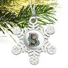 Brown University Secondary Logo Metal Snowflake Christmas Tree Holiday Ornament - 2 of 3