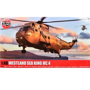 Level 4 Model Kit Westland Sea King HC.4 Helicopter with 4 Scheme Options 1/48 Plastic Model Kit by Airfix - 1 of 4