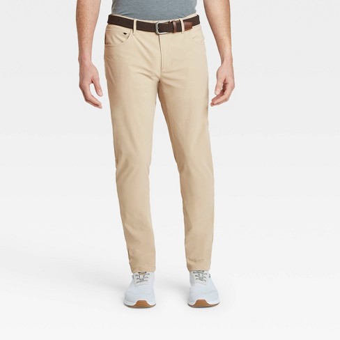Men's Golf Slim Pants - All In Motion™ Khaki 36x32